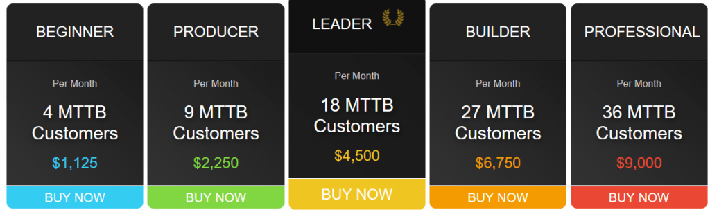 MTTB done for you traffic price plan