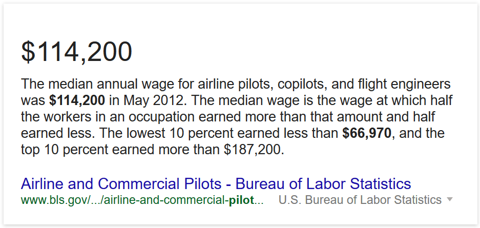 awn average income for a pilot