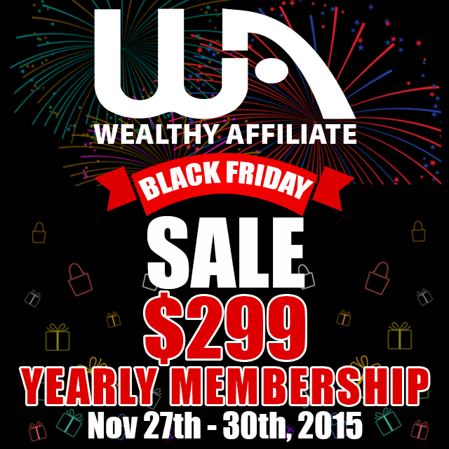 Wealthy Affiliate Discount-Black Friday