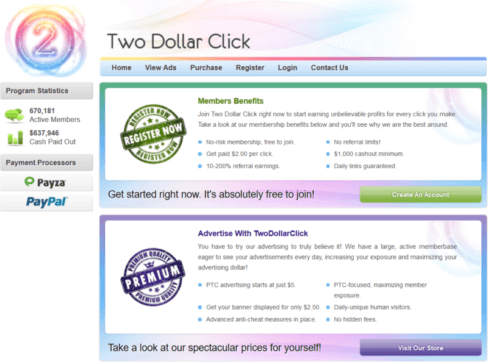 two dollar click scam review