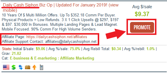 Daily Cash Siphon Affiliate Program