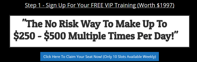 Step 1 training for BulletProof Profits